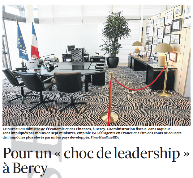 Pour un« choc de leadership » à Bercy