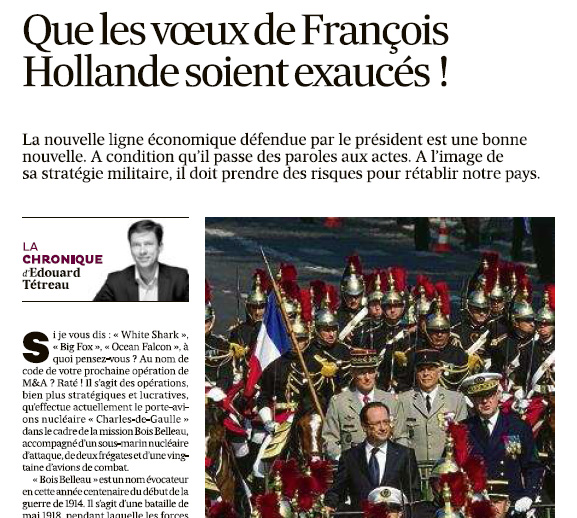 08-01-2014 Que les voeux de François Hollande soient exaucés !