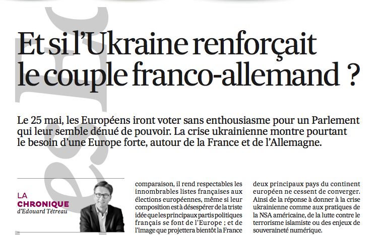 Et si l’Ukraine renforçait le couple franco-allemand ?